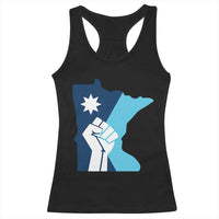 Minnesota Strong Fist Power Graphic Racerback Tank Top Social Justice Solidarity