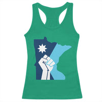 Minnesota Strong Fist Power Graphic Racerback Tank Top Social Justice Solidarity