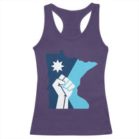 Minnesota Strong Fist Power Graphic Racerback Tank Top Social Justice Solidarity