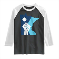 Minnesota Strong Fist Power Graphic Raglan Shirt Social Justice Solidarity