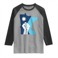 Minnesota Strong Fist Power Graphic Raglan Shirt Social Justice Solidarity