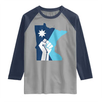 Minnesota Strong Fist Power Graphic Raglan Shirt Social Justice Solidarity
