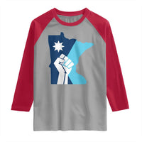 Minnesota Strong Fist Power Graphic Raglan Shirt Social Justice Solidarity