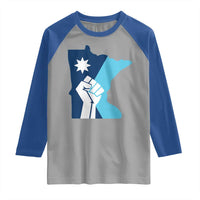 Minnesota Strong Fist Power Graphic Raglan Shirt Social Justice Solidarity
