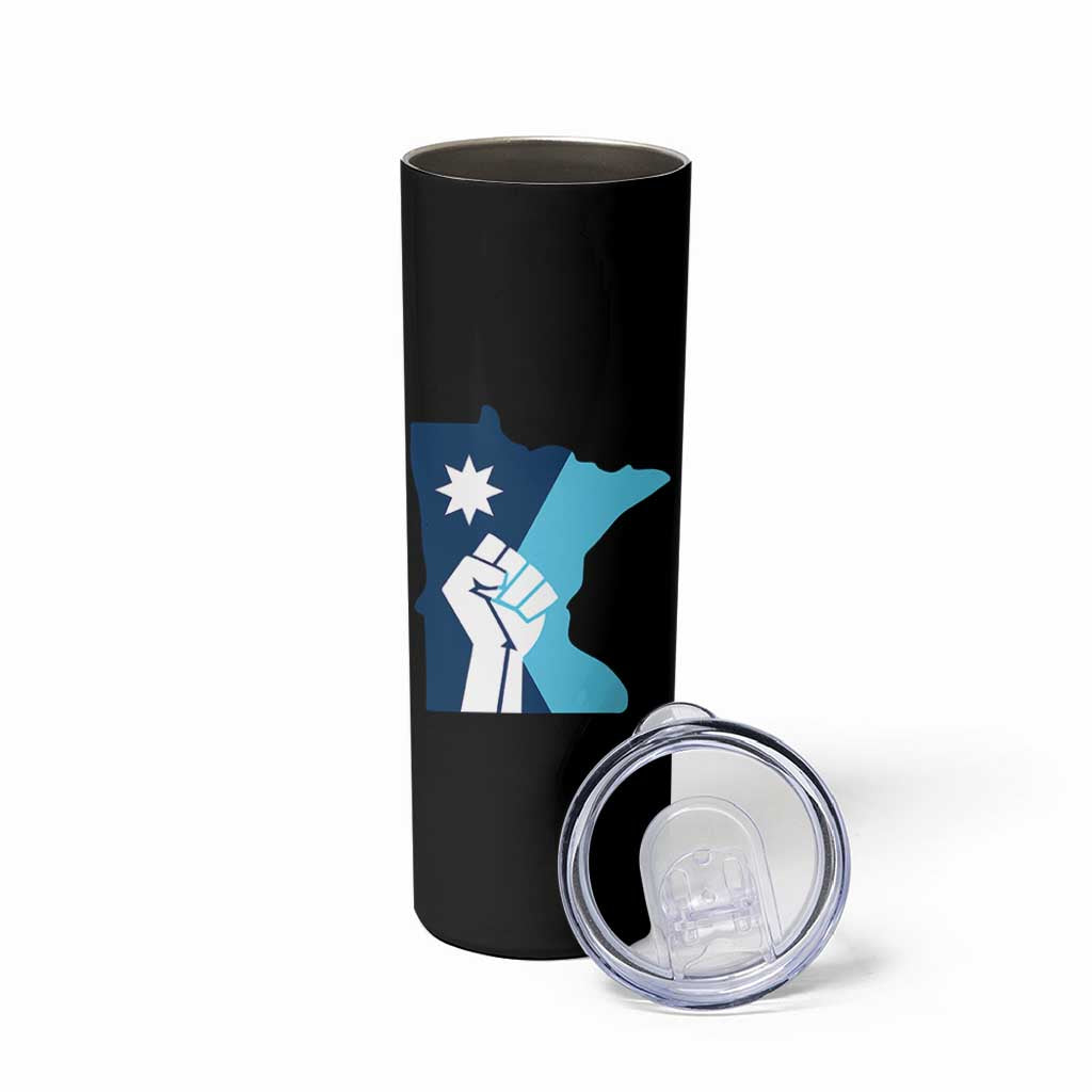 Minnesota Strong Fist Power Graphic Skinny Tumbler Social Justice Solidarity