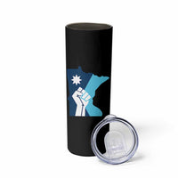 Minnesota Strong Fist Power Graphic Skinny Tumbler Social Justice Solidarity