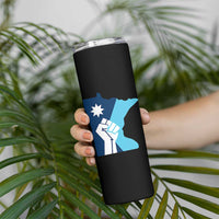Minnesota Strong Fist Power Graphic Skinny Tumbler Social Justice Solidarity