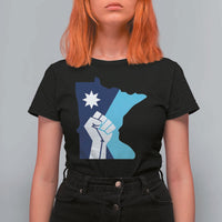 Minnesota Strong Fist Power Graphic T Shirt For Women Social Justice Solidarity