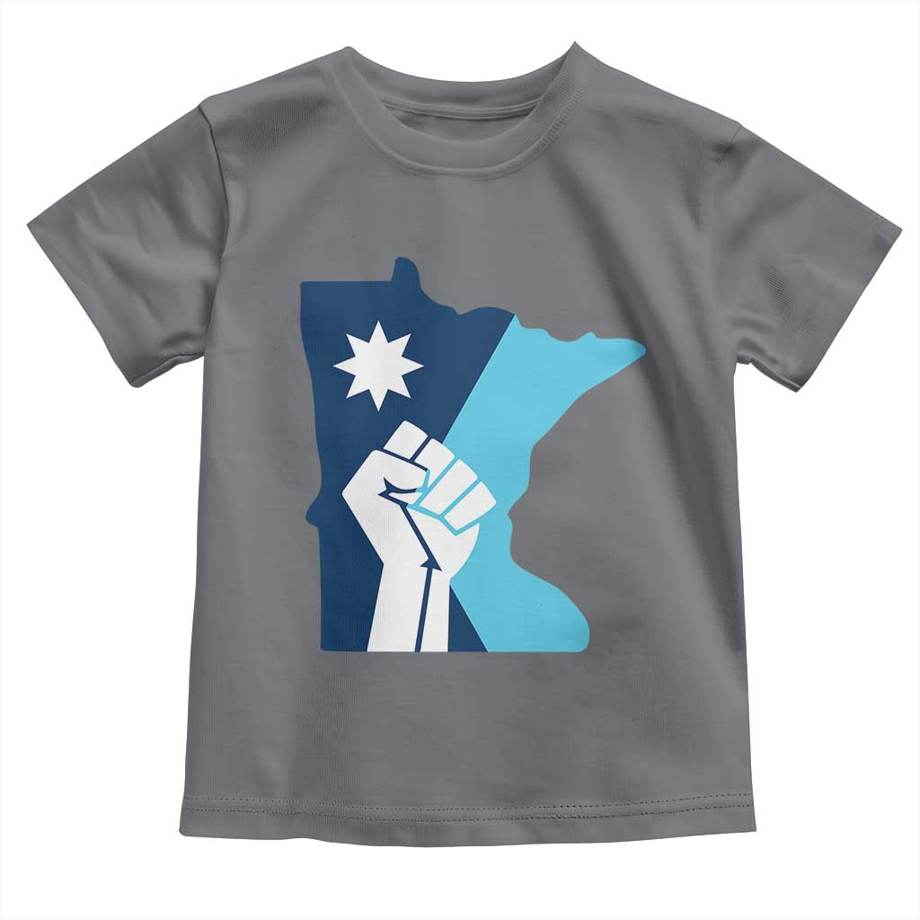 Minnesota Strong Fist Power Graphic Toddler T Shirt Social Justice Solidarity