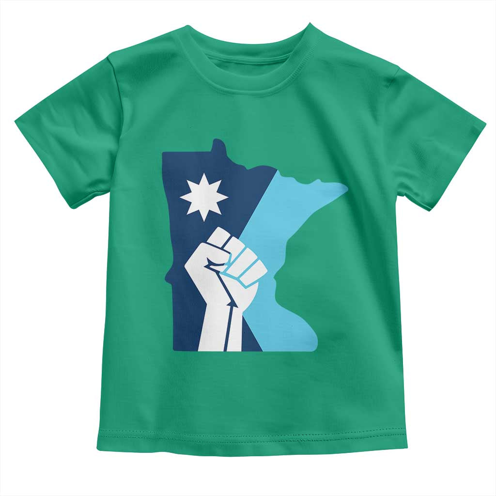 Minnesota Strong Fist Power Graphic Toddler T Shirt Social Justice Solidarity