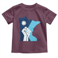 Minnesota Strong Fist Power Graphic Toddler T Shirt Social Justice Solidarity