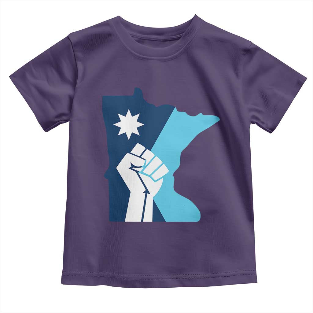 Minnesota Strong Fist Power Graphic Toddler T Shirt Social Justice Solidarity
