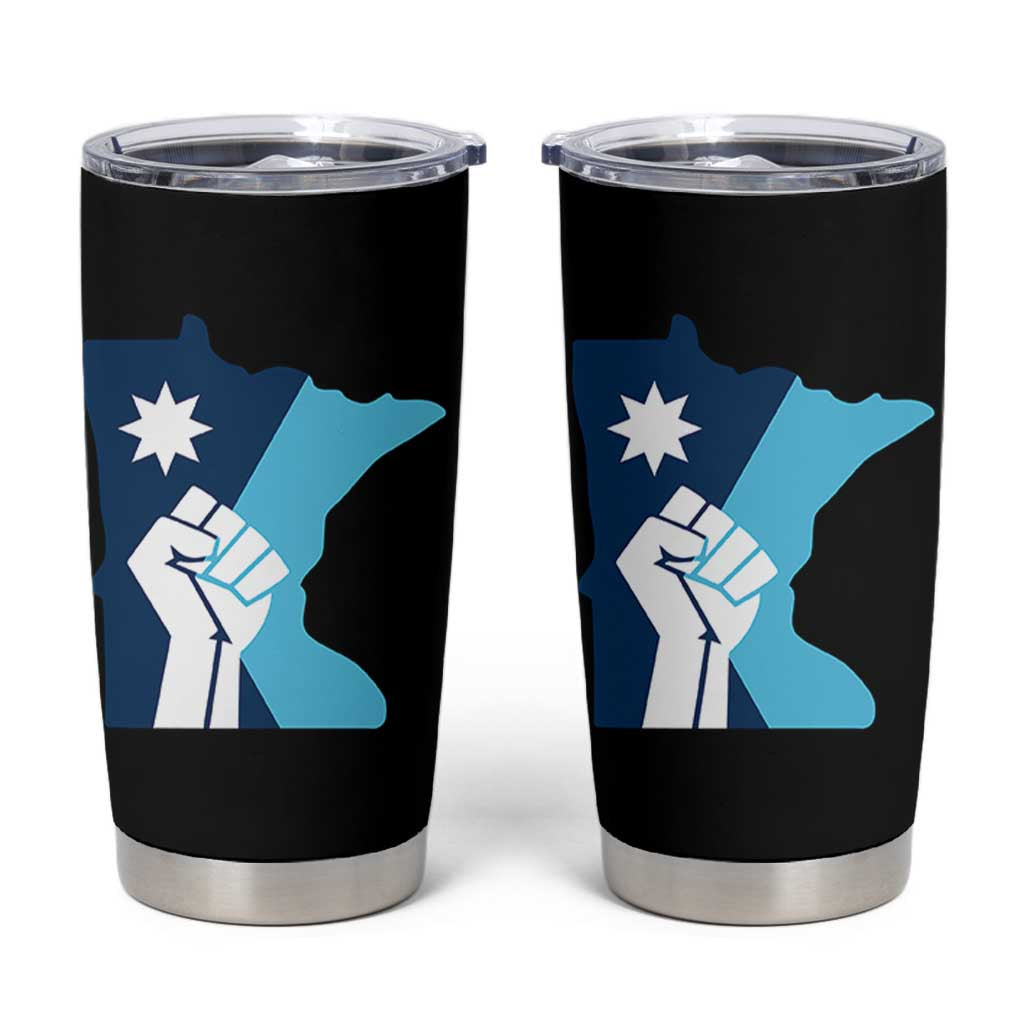 Minnesota Strong Fist Power Graphic Tumbler Cup Social Justice Solidarity