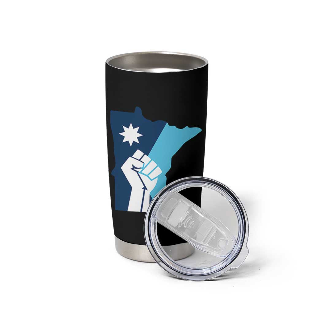 Minnesota Strong Fist Power Graphic Tumbler Cup Social Justice Solidarity
