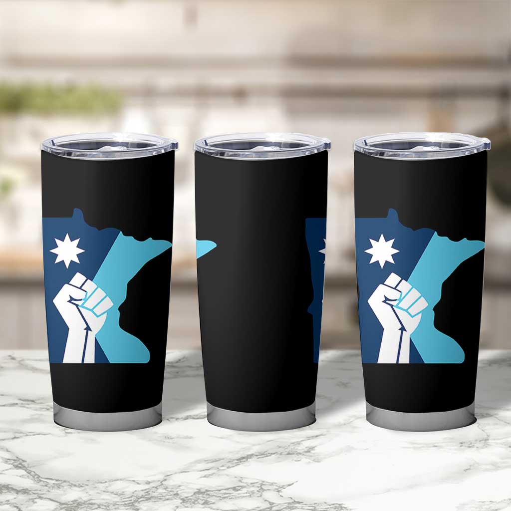Minnesota Strong Fist Power Graphic Tumbler Cup Social Justice Solidarity