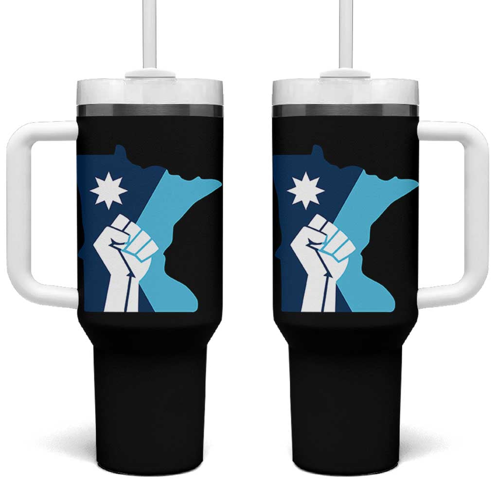 Minnesota Strong Fist Power Graphic Tumbler With Handle Social Justice Solidarity