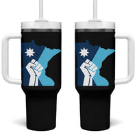Minnesota Strong Fist Power Graphic Tumbler With Handle Social Justice Solidarity