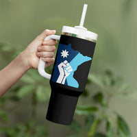 Minnesota Strong Fist Power Graphic Tumbler With Handle Social Justice Solidarity