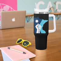 Minnesota Strong Fist Power Graphic Tumbler With Handle Social Justice Solidarity