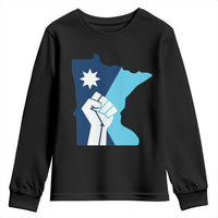 Minnesota Strong Fist Power Graphic Youth Sweatshirt Social Justice Solidarity