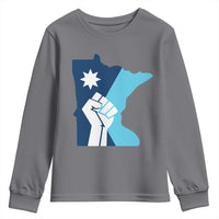 Minnesota Strong Fist Power Graphic Youth Sweatshirt Social Justice Solidarity