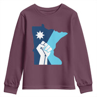 Minnesota Strong Fist Power Graphic Youth Sweatshirt Social Justice Solidarity