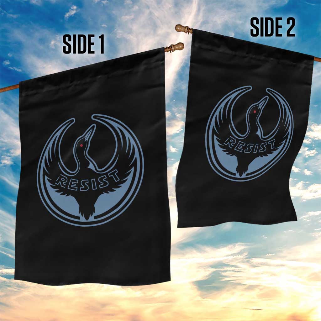 Minnesota Resist Loon Rebellion Emblem Garden Flag