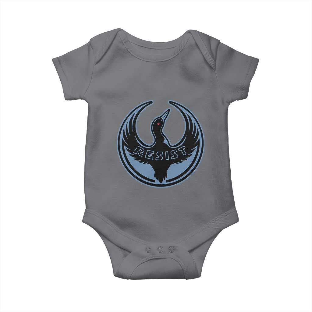 Minnesota Resist Loon Rebellion Emblem Baby Onesie