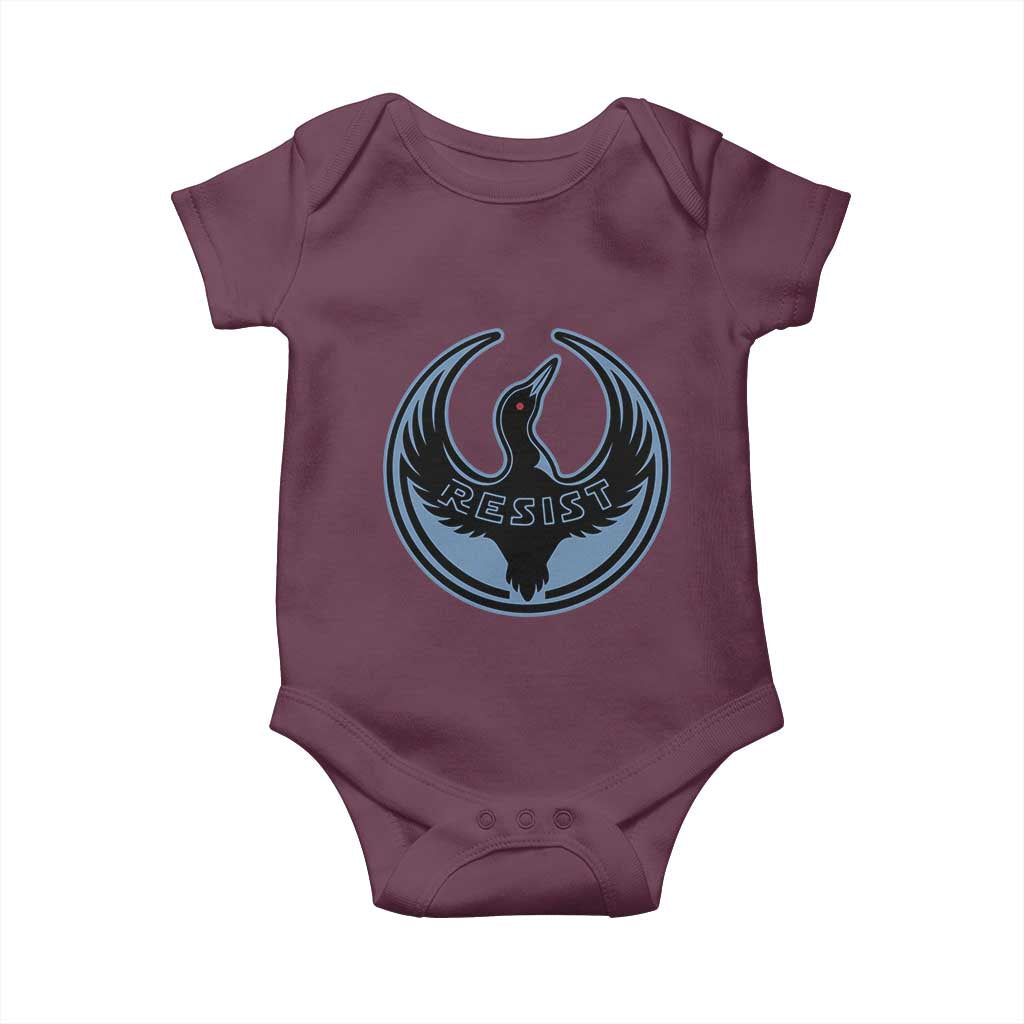 Minnesota Resist Loon Rebellion Emblem Baby Onesie