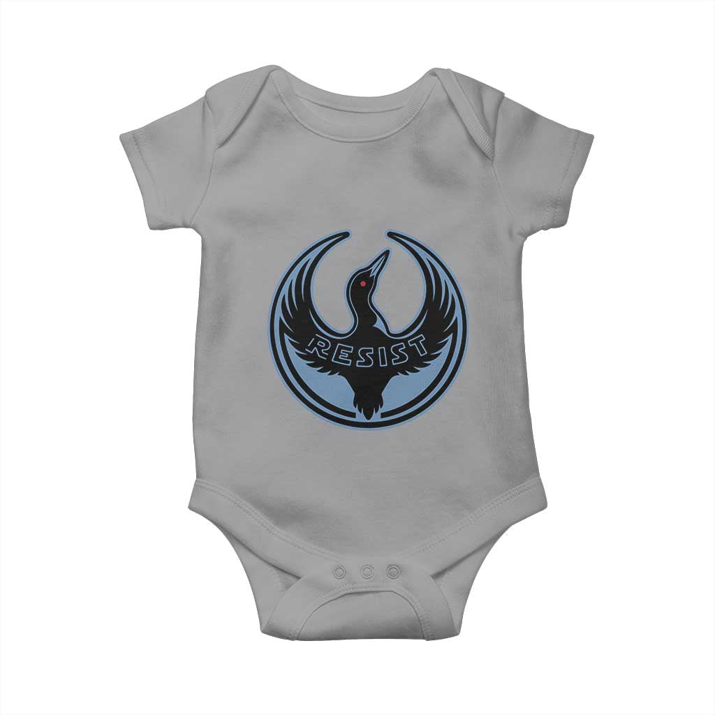 Minnesota Resist Loon Rebellion Emblem Baby Onesie