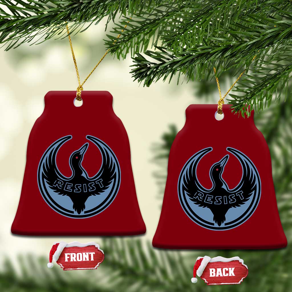 Minnesota Resist Loon Rebellion Emblem Ceramic Ornament