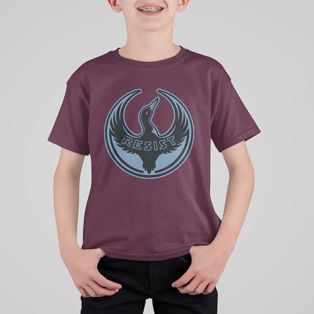 Minnesota Resist Loon Rebellion Emblem T Shirt For Kid