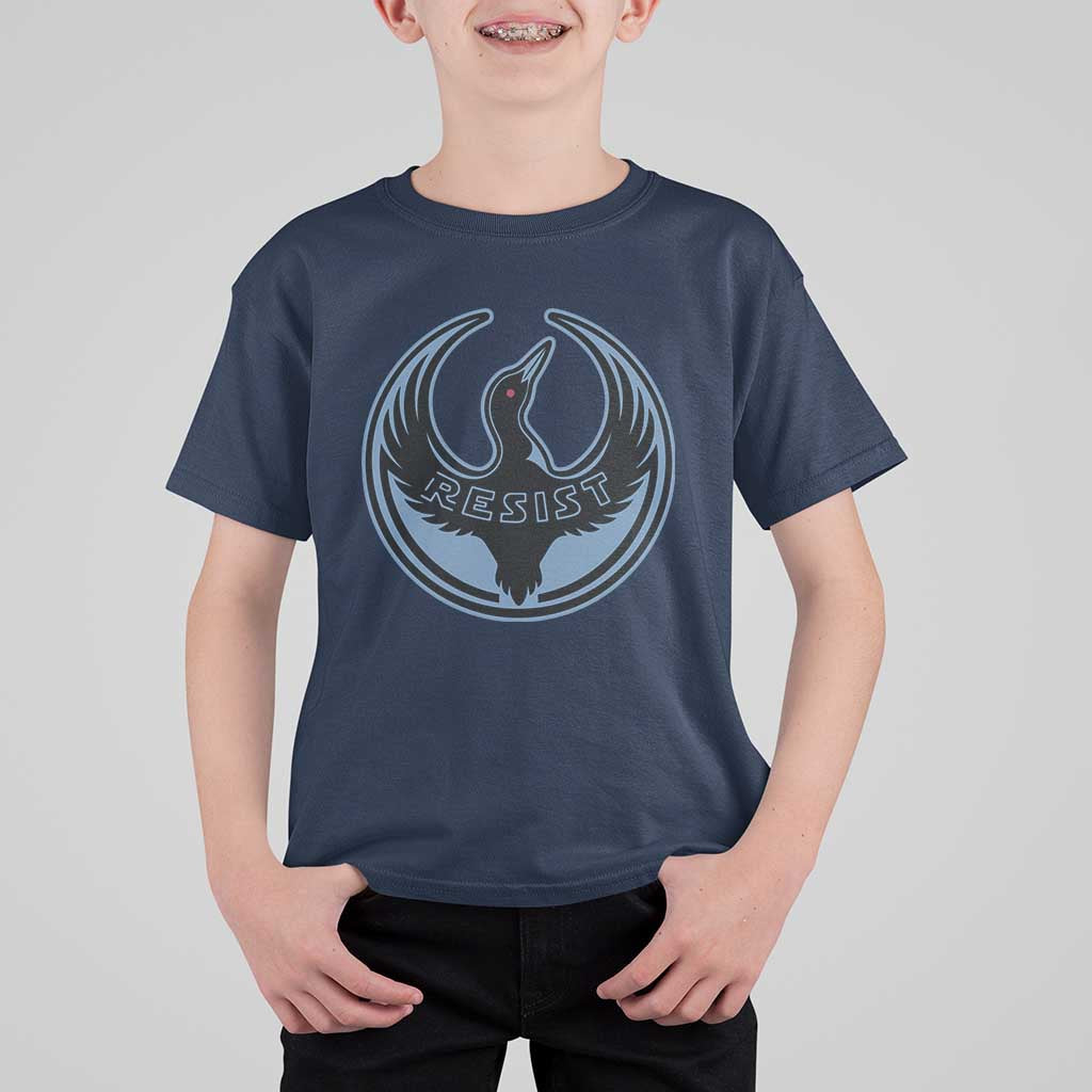 Minnesota Resist Loon Rebellion Emblem T Shirt For Kid