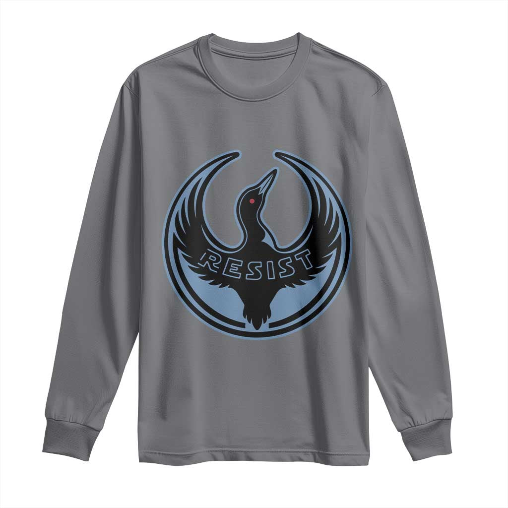 Minnesota Resist Loon Rebellion Emblem Long Sleeve Shirt