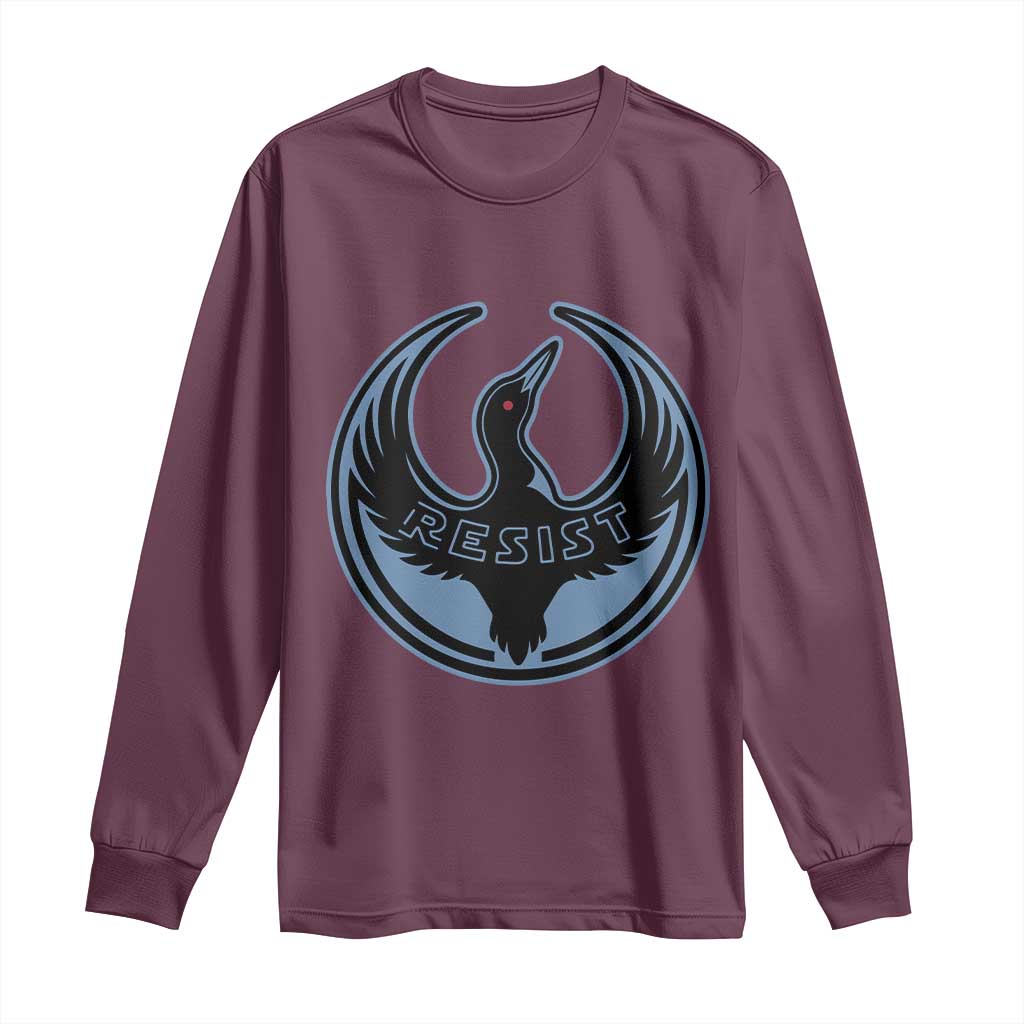 Minnesota Resist Loon Rebellion Emblem Long Sleeve Shirt