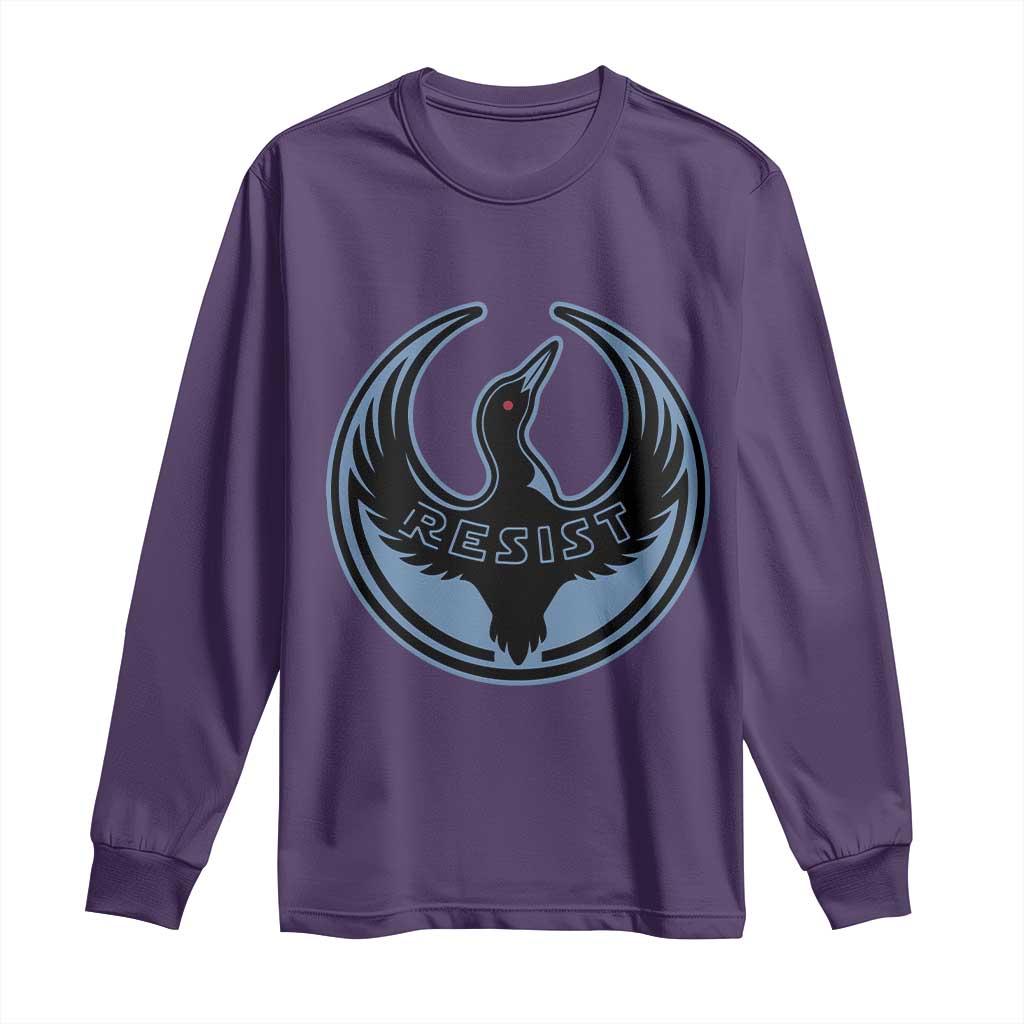 Minnesota Resist Loon Rebellion Emblem Long Sleeve Shirt