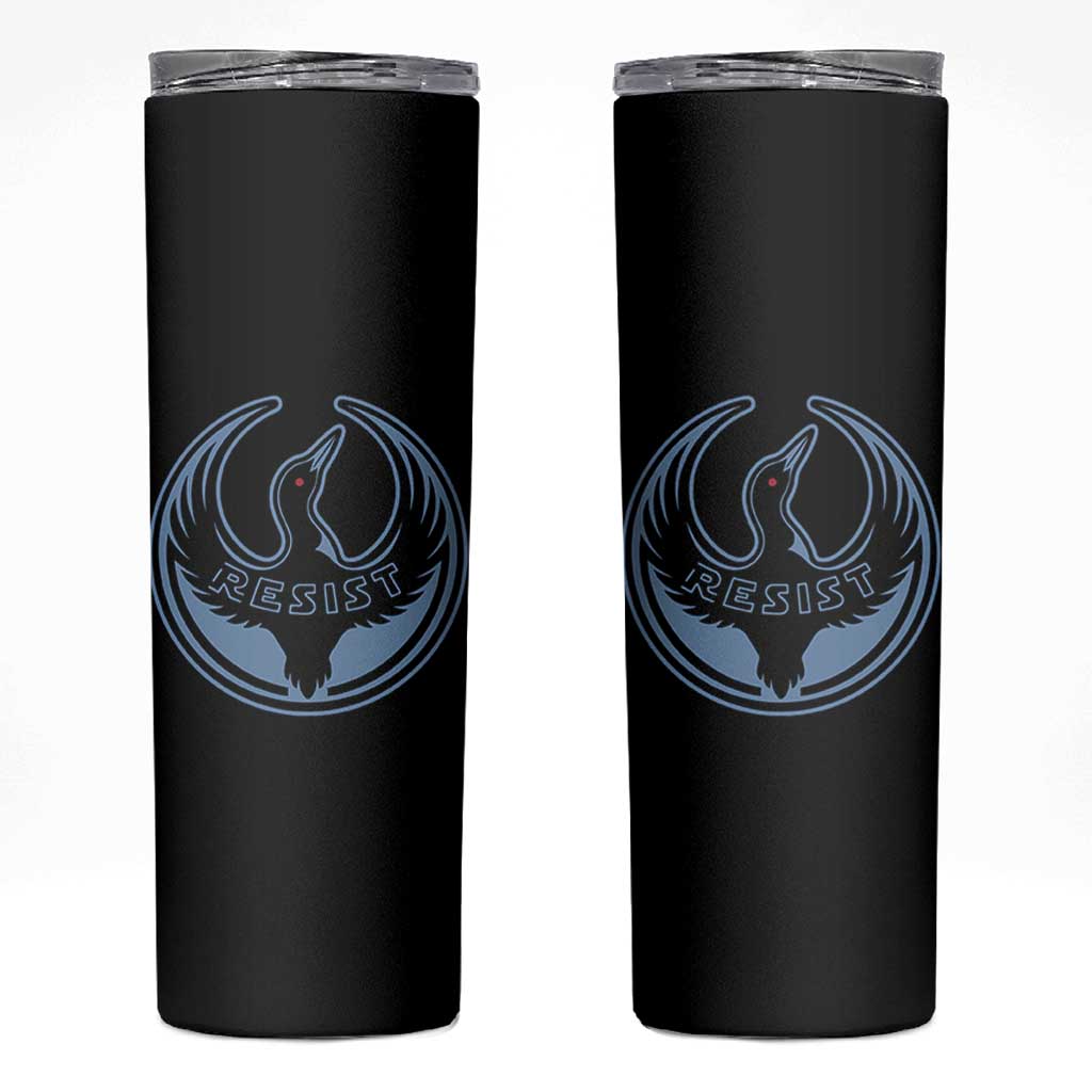 Minnesota Resist Loon Rebellion Emblem Skinny Tumbler