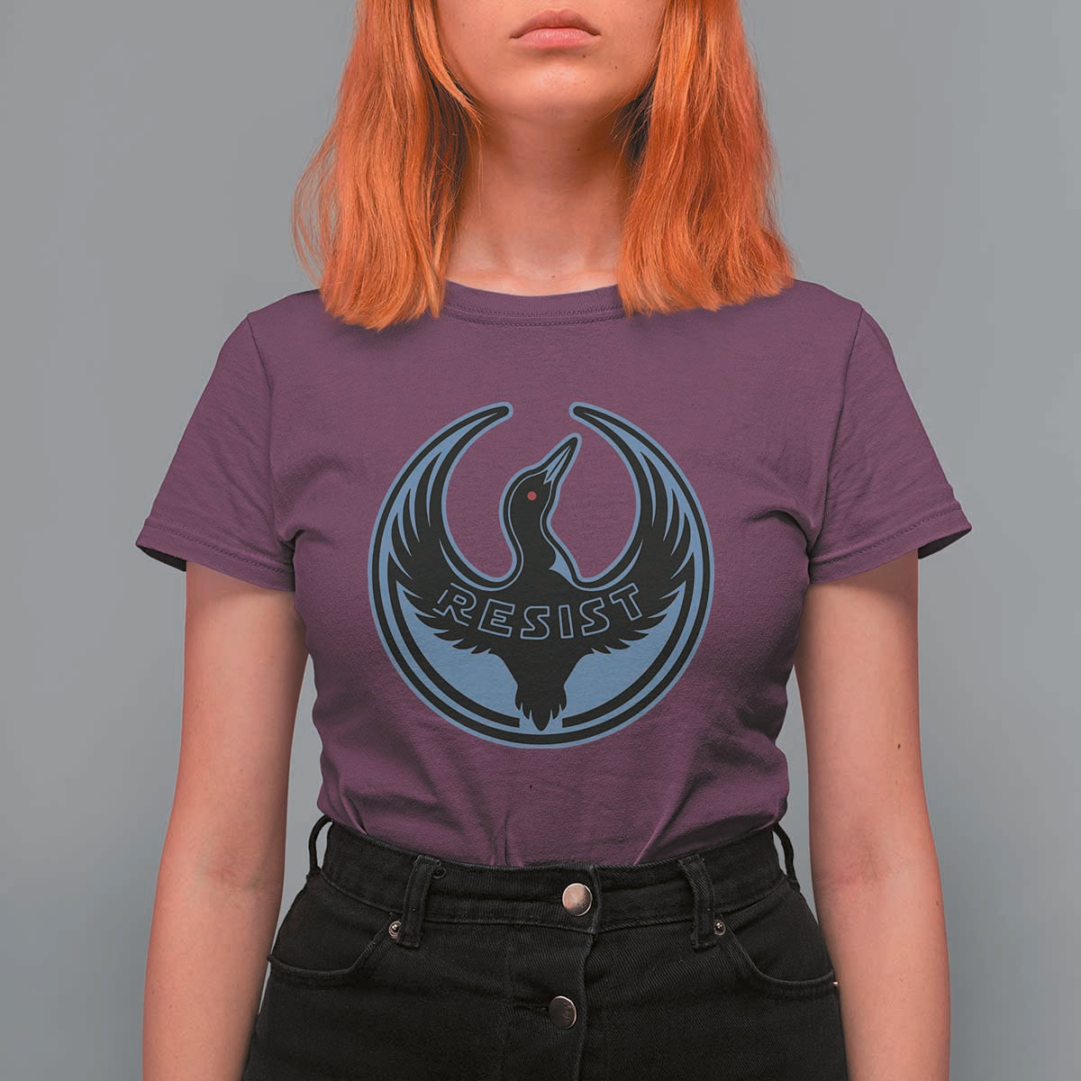 Minnesota Resist Loon Rebellion Emblem T Shirt For Women
