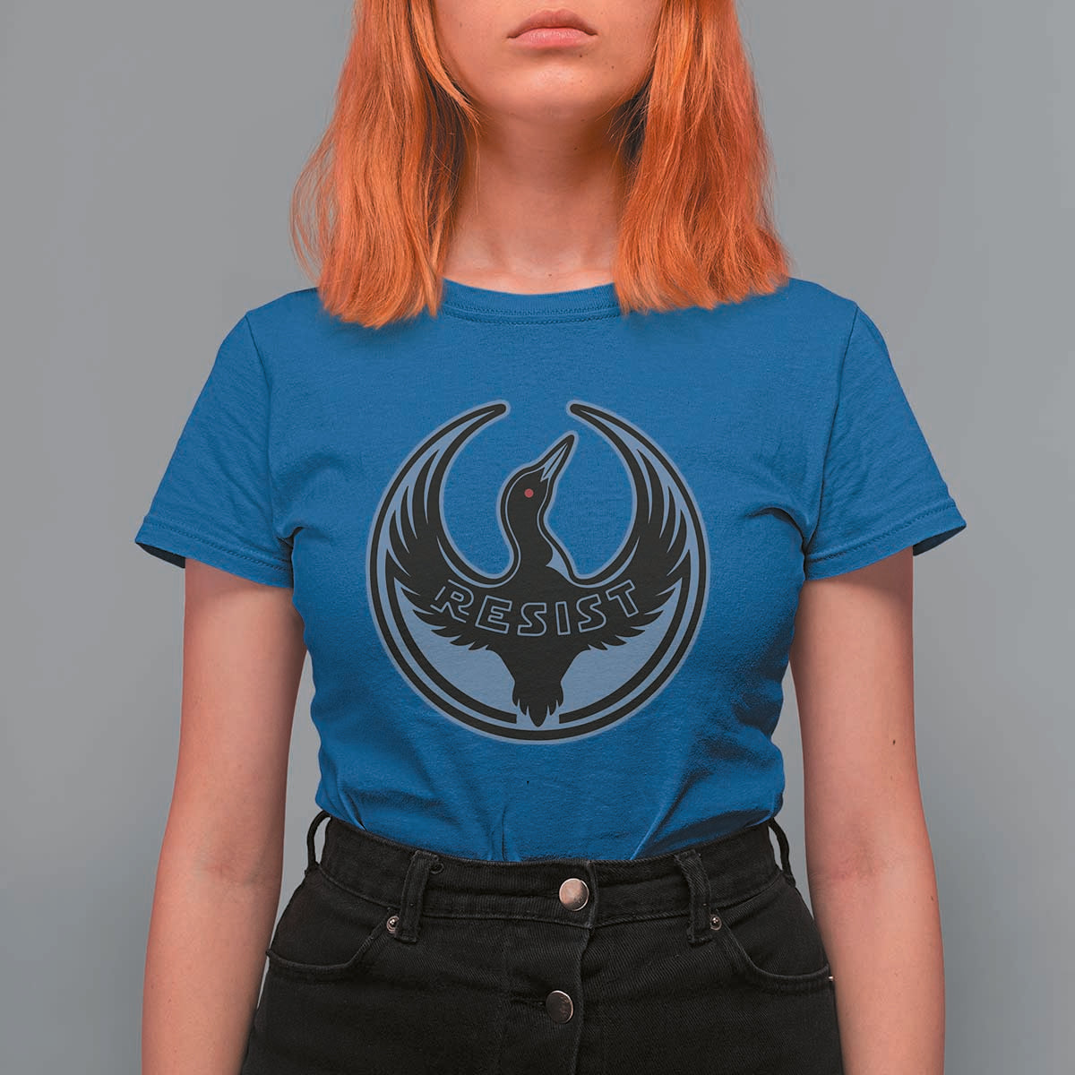 Minnesota Resist Loon Rebellion Emblem T Shirt For Women