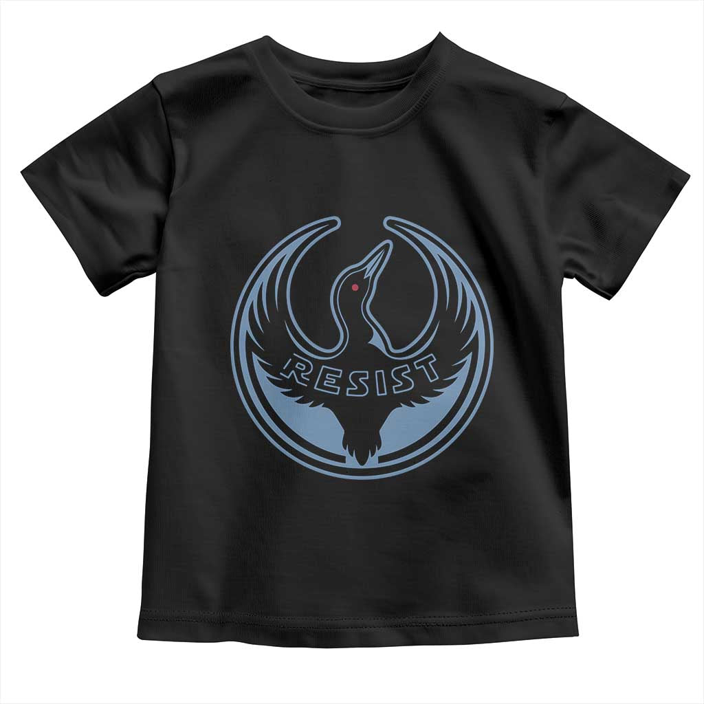 Minnesota Resist Loon Rebellion Emblem Toddler T Shirt