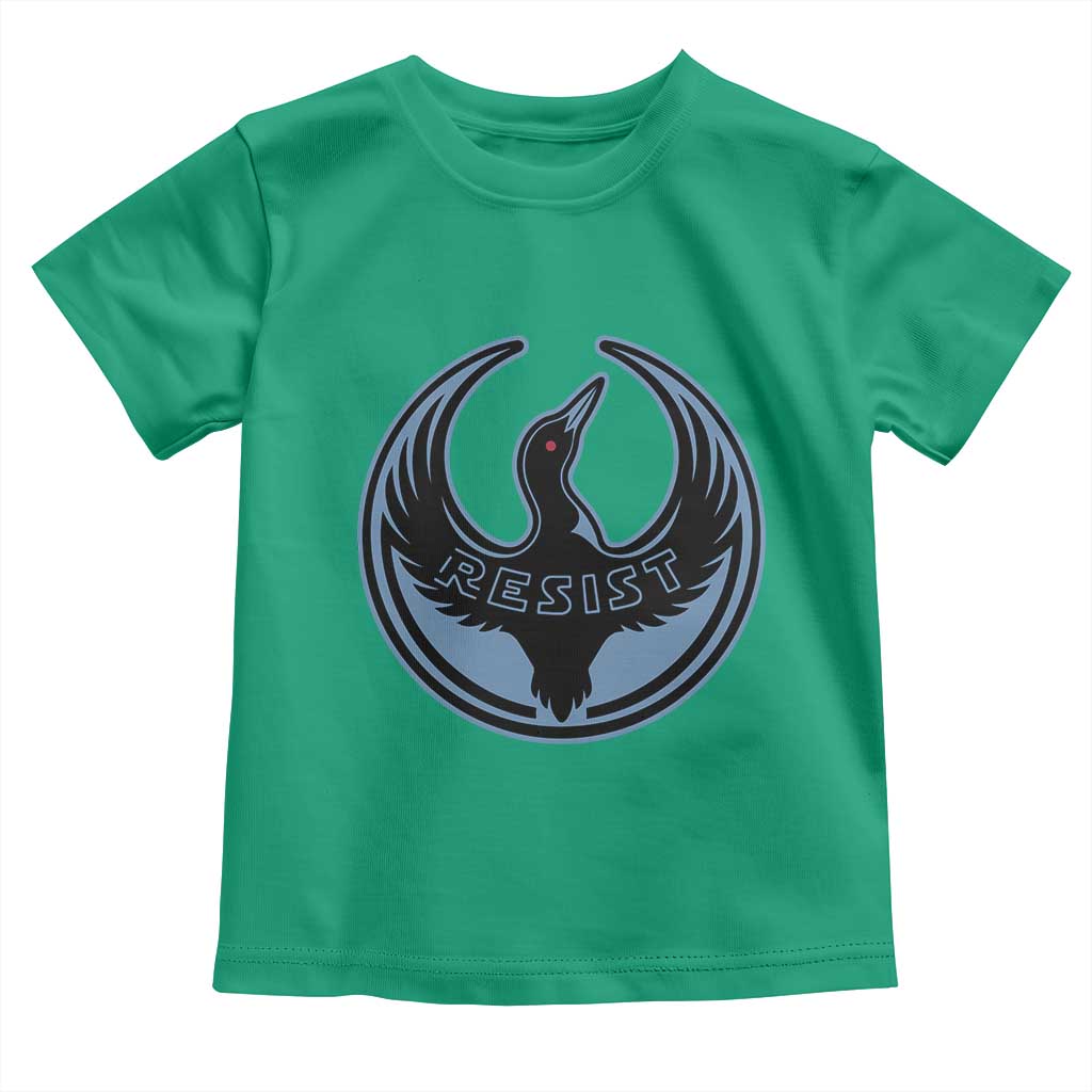 Minnesota Resist Loon Rebellion Emblem Toddler T Shirt