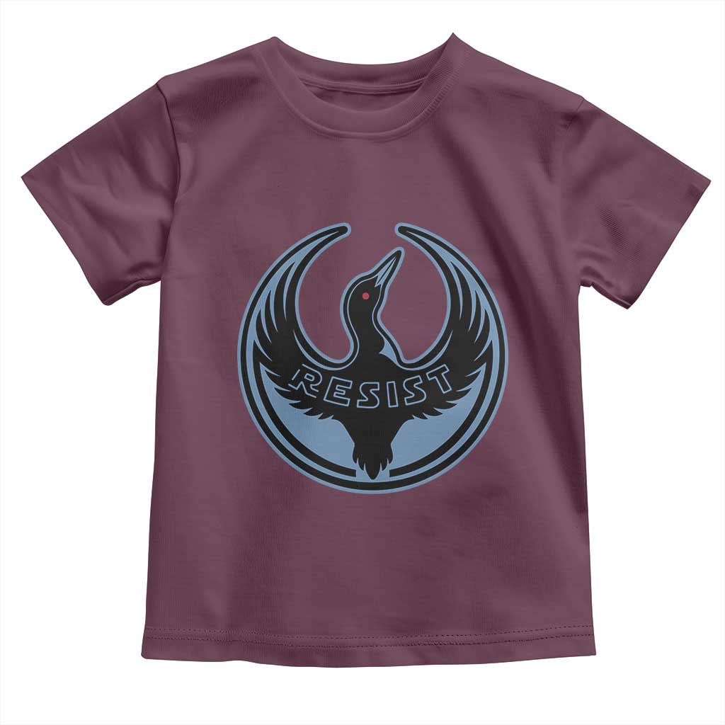 Minnesota Resist Loon Rebellion Emblem Toddler T Shirt