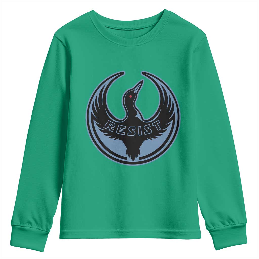 Minnesota Resist Loon Rebellion Emblem Youth Sweatshirt