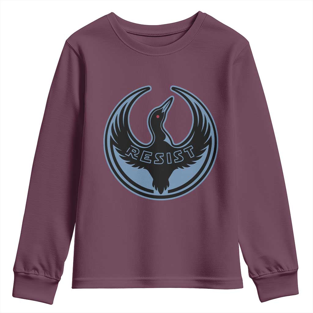 Minnesota Resist Loon Rebellion Emblem Youth Sweatshirt