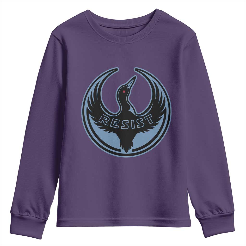 Minnesota Resist Loon Rebellion Emblem Youth Sweatshirt
