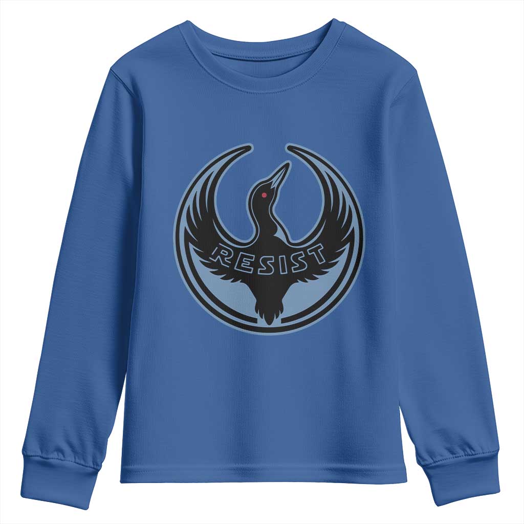 Minnesota Resist Loon Rebellion Emblem Youth Sweatshirt