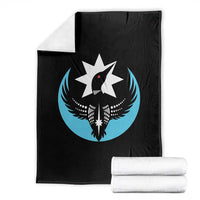Minnesota Rebel Loon Star Emblem Throw Blanket Rebellion Symbolic Unity Graphic