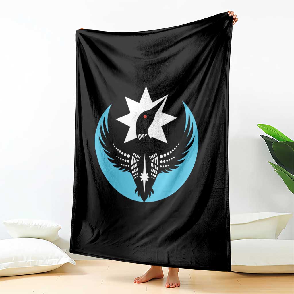 Minnesota Rebel Loon Star Emblem Throw Blanket Rebellion Symbolic Unity Graphic