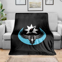 Minnesota Rebel Loon Star Emblem Throw Blanket Rebellion Symbolic Unity Graphic