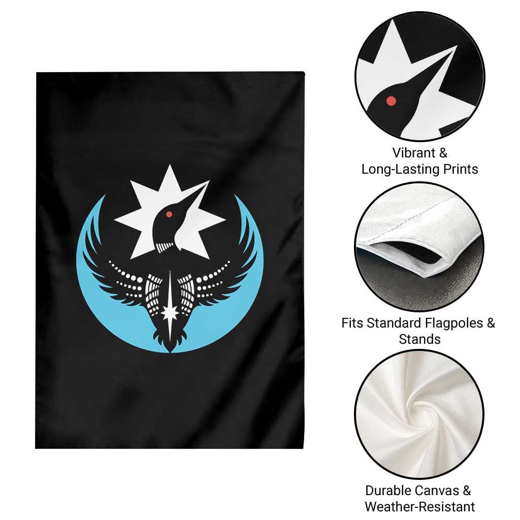 Minnesota Rebel Loon Star Emblem Garden Flag Rebellion Symbolic Unity Graphic